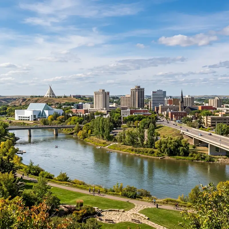 Downtown skyline of Medicine Hat, Canada